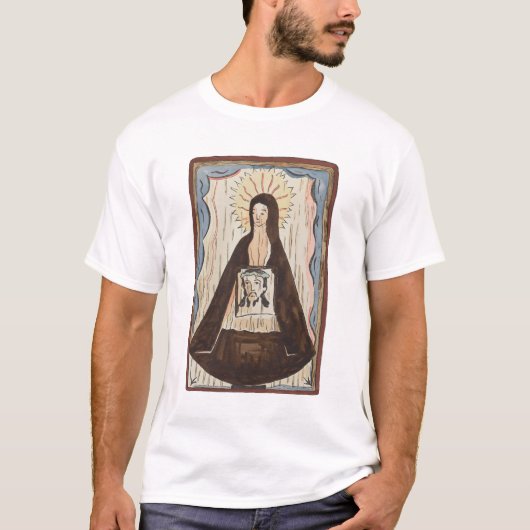 Saint Veronica Jesus konfrontiert Vintage Kunstmal T-Shirt (Vorderseite)
