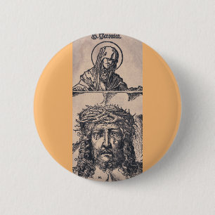 Saint Veronica mit dem Vernicle von Hans Burgmair Button