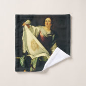 Saint Veronica von Bernardo Strozzi Badhandtuch Set (Waschlappen)