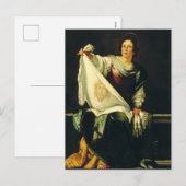 Saint Veronica von Bernardo Strozzi Feiertagspostkarte (Vorne/Hinten)