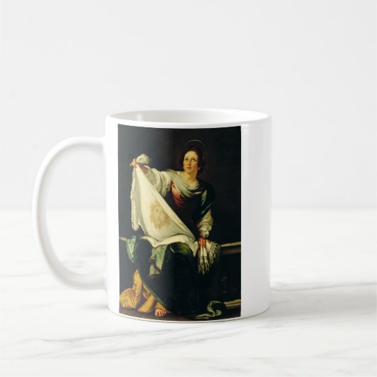 Saint Veronica von Bernardo Strozzi Kaffeetasse (Links)