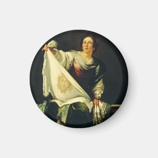 Saint Veronica von Bernardo Strozzi Magnet (Vorne)