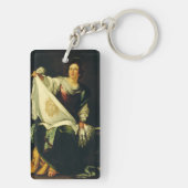 Saint Veronica von Bernardo Strozzi Schlüsselanhänger (Rückseite)
