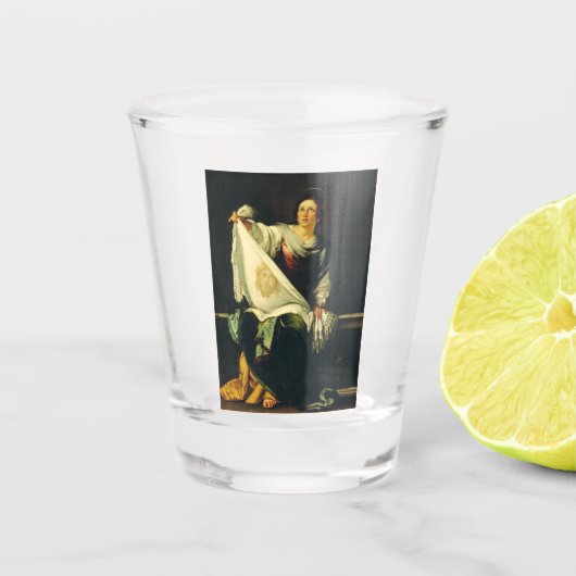 Saint Veronica von Bernardo Strozzi Schnapsglas (Vorderseite)
