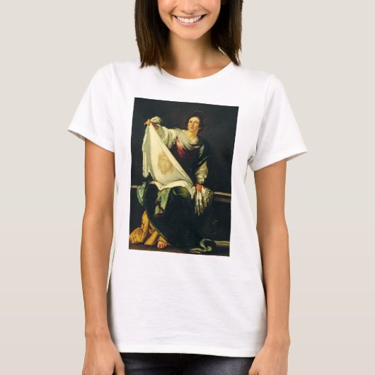 Saint Veronica von Bernardo Strozzi T-Shirt (Vorderseite)