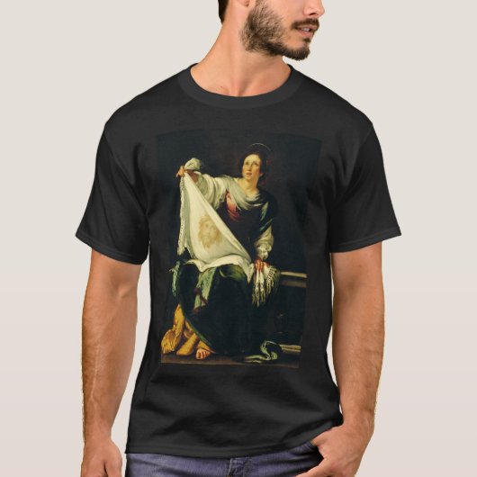 Saint Veronica von Bernardo Strozzi T-Shirt (Vorderseite)