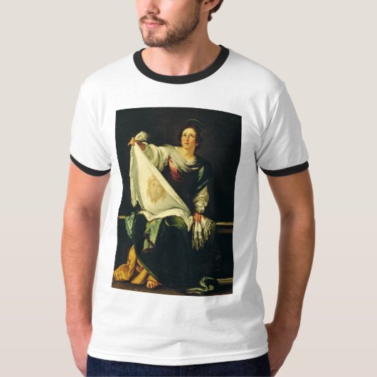 Saint Veronica von Bernardo Strozzi T-Shirt (Vorderseite)
