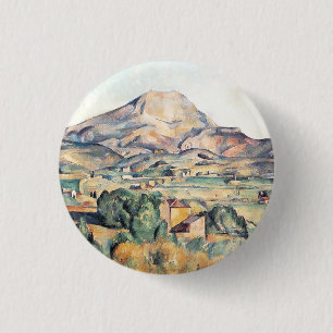Saint-Victoire Barnes Mountain Paul Cezanne Button