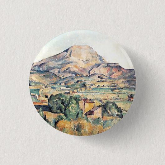Saint-Victoire Barnes Mountain Paul Cezanne Button (Vorderseite)
