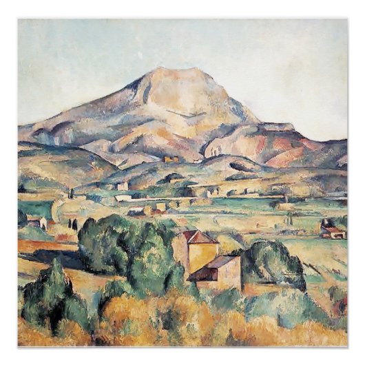 Saint-Victoire Barnes Mountain Paul Cezanne Poster (Vorderseite)