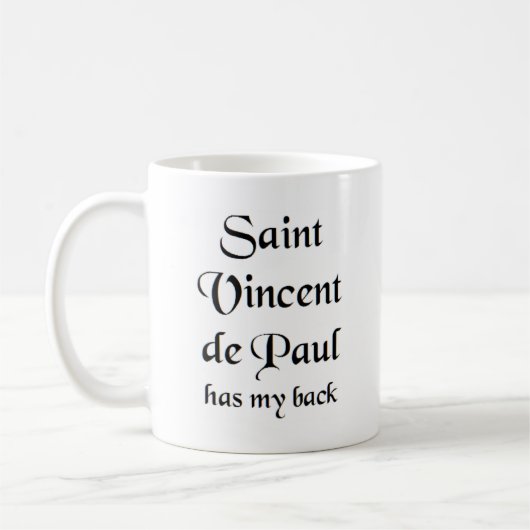 Saint vincent de paul kaffeetasse (Links)