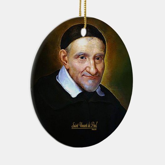 Saint Vincent de Paul Keramik Ornament (Rechts)