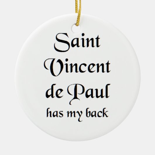 saint vincent de paul keramik ornament (Vorne)