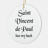 saint vincent de paul keramik ornament (Links)