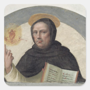 Saint Vincent Ferrer (fresco) Quadratischer Aufkleber