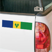 Saint Vincent Flag Autoaufkleber (Auf Lkw)