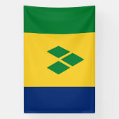 Saint Vincent Flag Banner (Vertikal)