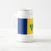 Saint Vincent Flag Bierglas (Vorderseite Links)