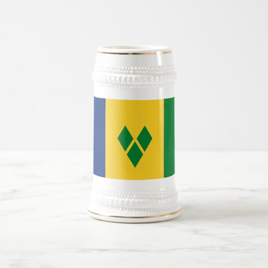 Saint Vincent Flag Bierglas (Mittel)