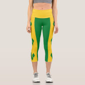 Saint Vincent Flag Capri Leggings (Vorderseite)