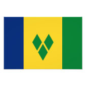 Saint Vincent Flag Fotodruck (Vorne)