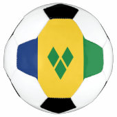 Saint Vincent Flag Fußball (Vorderseite)