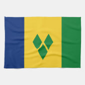 Saint Vincent Flag Geschirrtuch (Horizontal)
