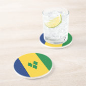 Saint Vincent Flag Getränkeuntersetzer (Seite)