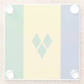 Saint Vincent Flag Glasuntersetzer (Rückseite)