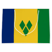 Saint Vincent Flag Große Geschenktüte (Vorderseite)
