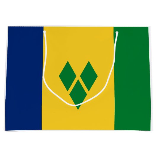 Saint Vincent Flag Große Geschenktüte (Vorderseite)