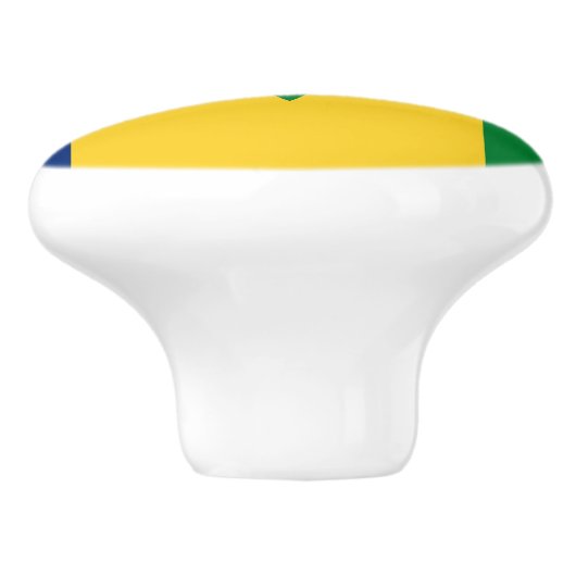 Saint Vincent Flag Keramikknauf (Seitenansicht)