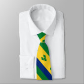 Saint Vincent Flag Krawatte (Gebunden)