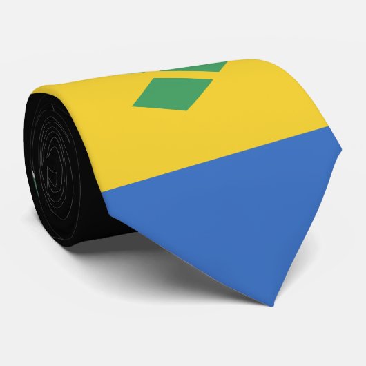 Saint Vincent Flag Krawatte (Gerollt)
