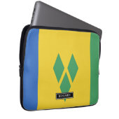 Saint Vincent Flag Laptopschutzhülle (Vorne Rechts)