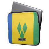 Saint Vincent Flag Laptopschutzhülle (Vorderseite Links)