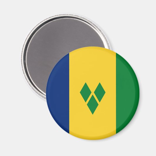 Saint Vincent Flag Magnet (Vorderseite/Rückseite)