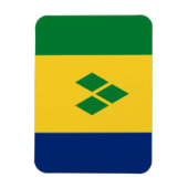 Saint Vincent Flag Magnet (Vertikal)