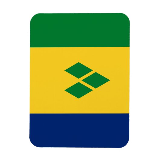 Saint Vincent Flag Magnet (Vertikal)