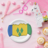 Saint Vincent Flag Pappteller (Party)