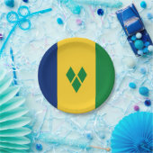 Saint Vincent Flag Pappteller (Party)