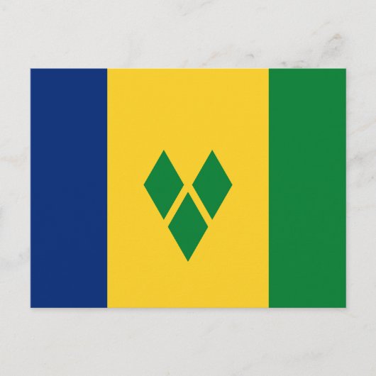 Saint Vincent Flag Postkarte (Vorderseite)