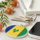 Saint Vincent Flag Schlüsselanhänger (Vorderseite rechts)