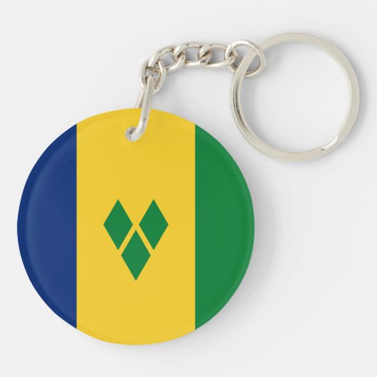 Saint Vincent Flag Schlüsselanhänger (Rückseite)