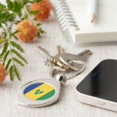 Saint Vincent Flag Schlüsselanhänger (Seite)