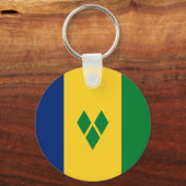Saint Vincent Flag Schlüsselanhänger (Rückseite)