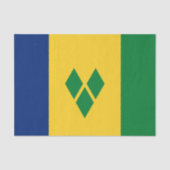 Saint Vincent Flag Seidenpapier (Vorderseite)