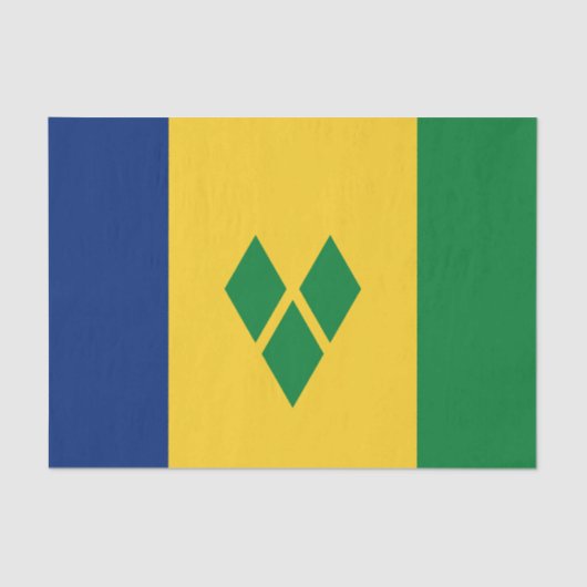 Saint Vincent Flag Seidenpapier (Vorderseite)