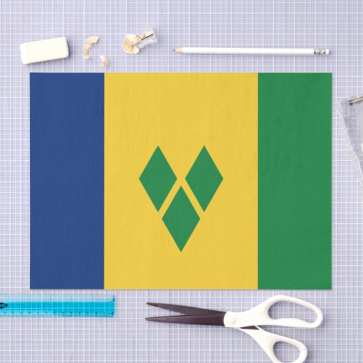 Saint Vincent Flag Seidenpapier (Handwerk)