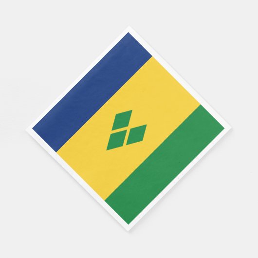 Saint Vincent Flag Serviette (Ecke)